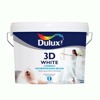 Краска Dulux 3D White матовая 10 л