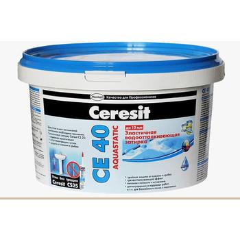 Затирка цементная Ceresit СЕ 40 водоотталкивающая 2 кг цвет белый 01