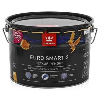 Краска Tikkurila Euro Smart-2 цвет белый 9 л